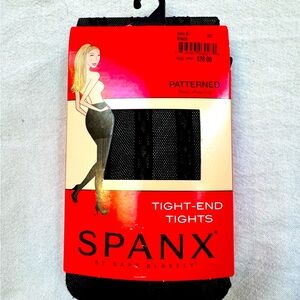 Spanx black patterned tights